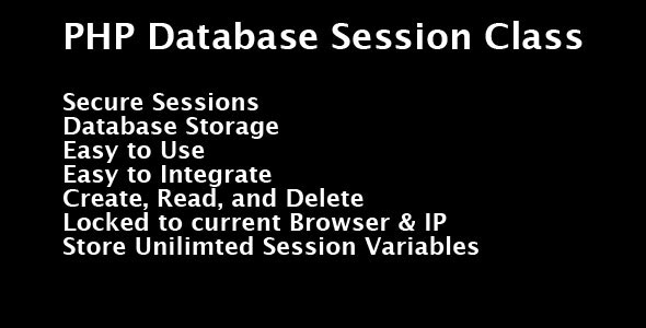PHP Database Session Class