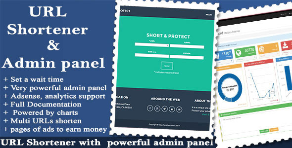 URL Shortener with Ads and Powerful Admin Panel v1.3