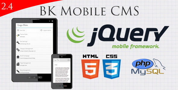 jquery Mobile Website With Full Admin Panel