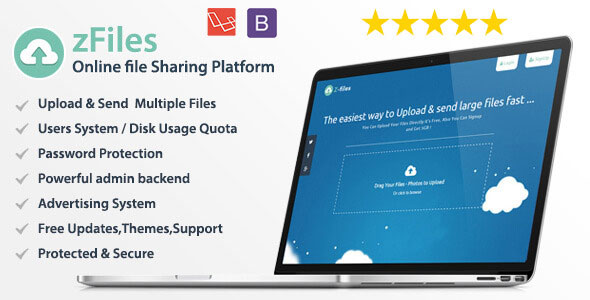 zFiles v1.0.5 - Online file Sharing Platform