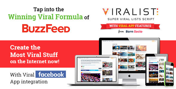 Viralist - Viral lists script with Facebook App 