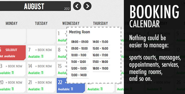 Booking Calendar Premium Scripts Plugins Mobile