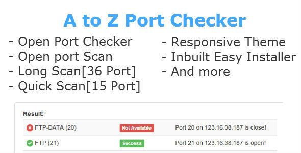 A to Z Port Checker