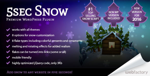 5sec Snow v1.60 - Wordpress Plugin