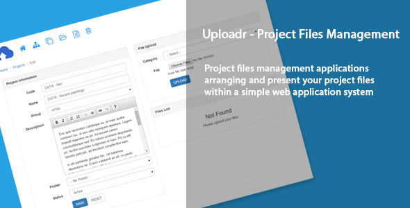 Uploadr - Project files management
