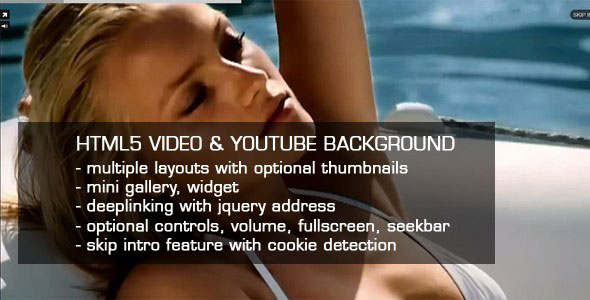 HTML5 Video & Youtube background