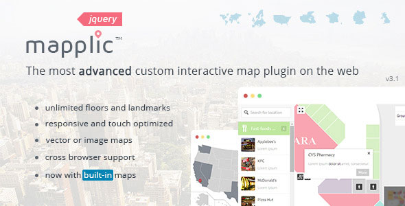 Mapplic - Custom Interactive Map jQuery Plugin