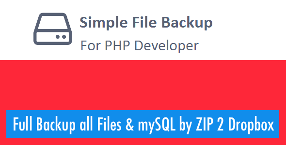 Simple Backup Files and MySQL using PHP