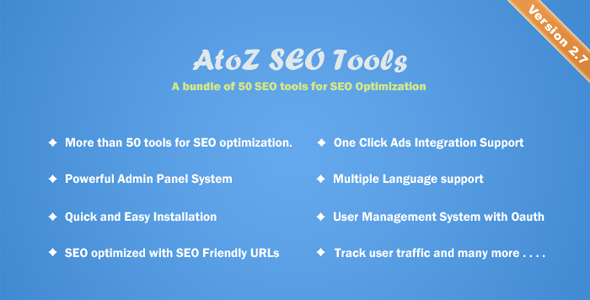 AtoZ SEO Tools v2.7 - Search Engine Optimization Tools