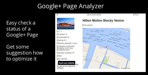 Google Plus Page Analyzer