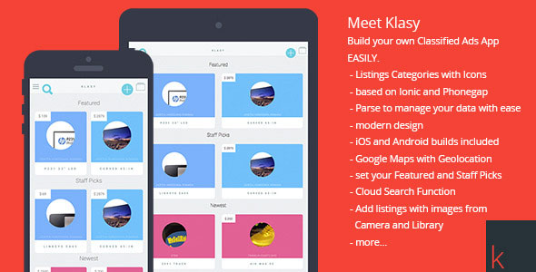 Klasy - Classified Ads Mobile App