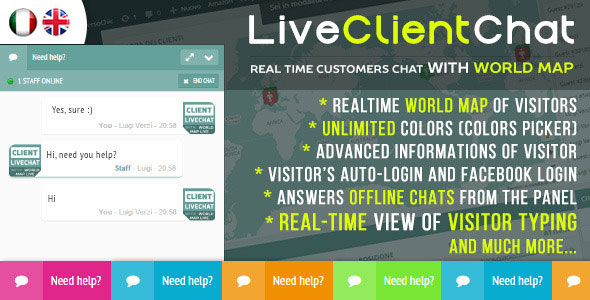 Live Client Chat - Help Chat With Visitors Map