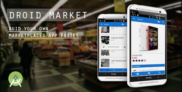 DroidMarket - marketplaces app with CMS