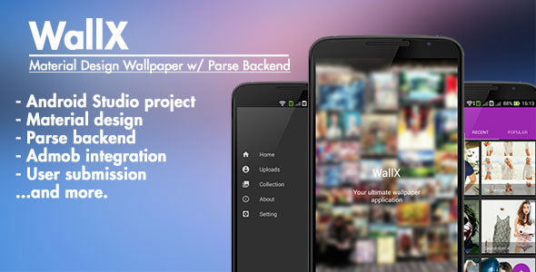WallX: Material Design Wallpaper & Parse Backend
