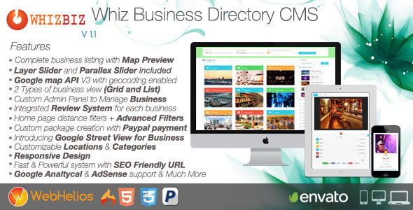 WhizBiz - Business Directory CMS