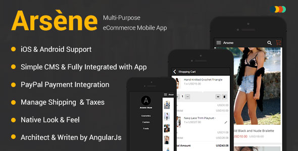 Arsene | iOS & Android eCommerce Mobile App