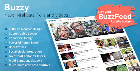 Buzzy - News, Viral Lists, Polls and Videos