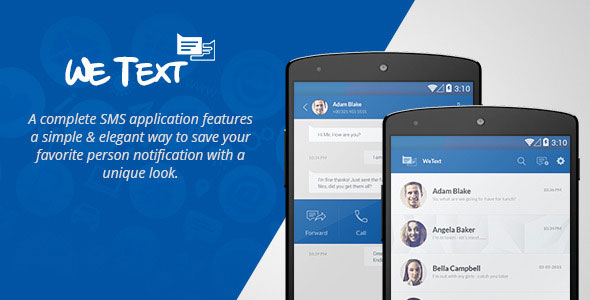WeText - Mobile SMS Application with AdMob
