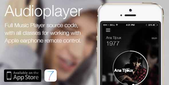 Audioplayer. (Works with apple earphone remote)