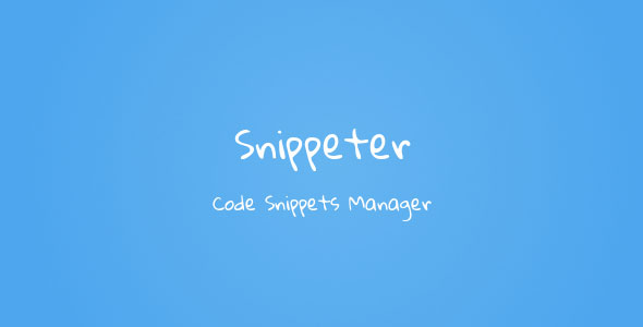 Snippeter - Code Snippets Manager