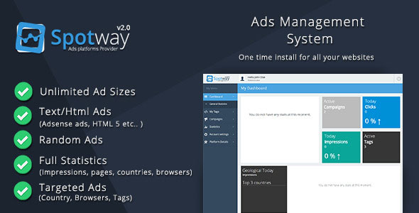 Ads Management System for Banners & Html