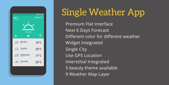 Single Weather App