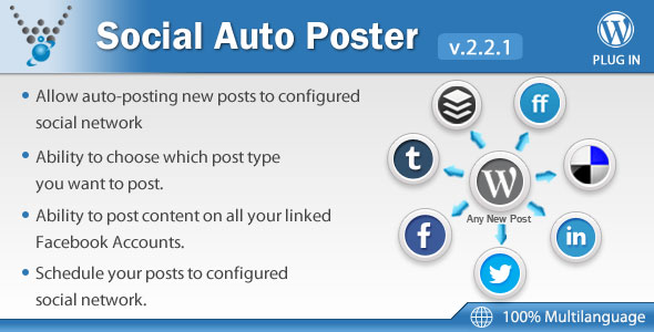 Social Auto Poster v2.2.1 - WordPress Plugin