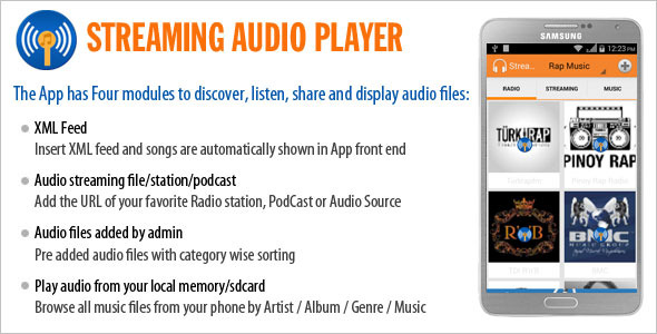 Streaming Audio Player