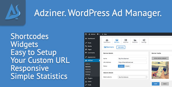 Adziner v1.2 - WordPress Advertising Manager Plugin