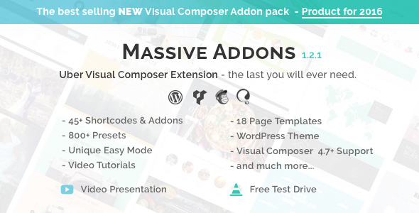 Visual Composer Extensions - Massive Addons v1.2.1