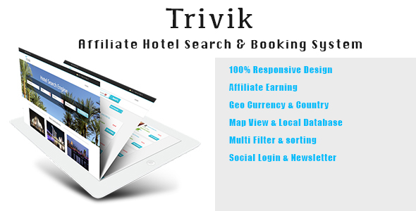 Trivik Affiliate Hotel Search Engine & Booking