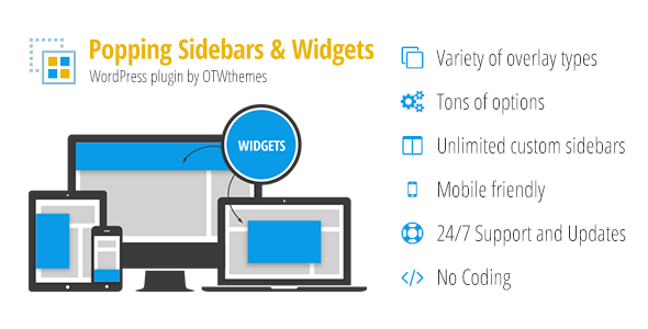 Popping Sidebars and Widgets for WordPress v2.1.1