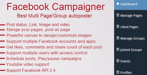 Facebook Campaigner v2.1 – Facebook Autoposter