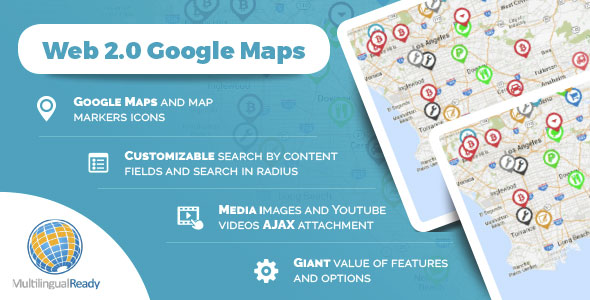 Web 2.0 Google Maps plugin for WordPress