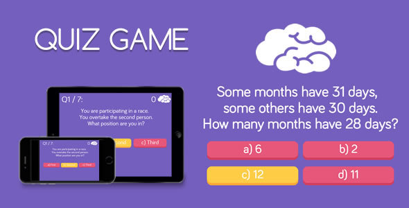 Quiz Game - HTML5 Game