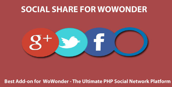 Social share For Wowonder