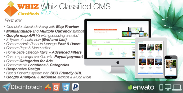 WhizClassified v1.7 - Classifieds CMS