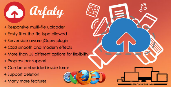 Arfaly.js - Powerful & responsive multi digital file uploader