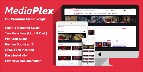 MediaPlex Theme for Premium Media Script