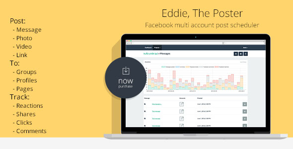 Eddie, The Poster | Facebook multi account post scheduler