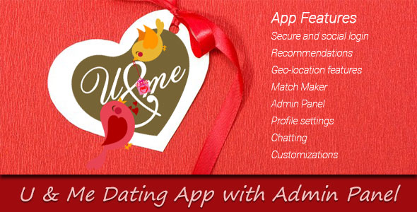 You and Me Dating App with Admin Panel