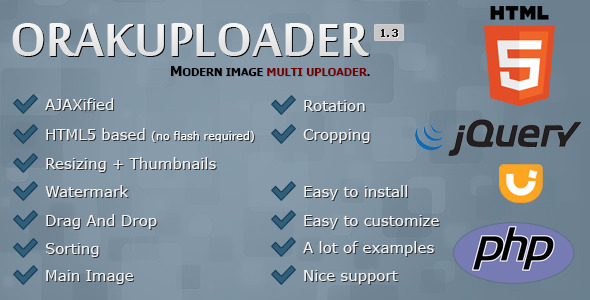 OrakUploader - Modern Image Multi Uploader