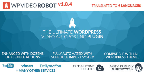 Wordpress Video Robot Plugin v1.8.4