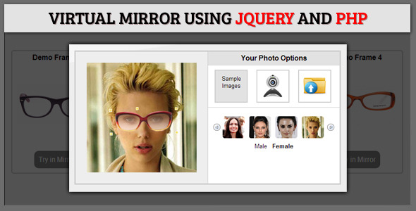 Virtual Mirror Using jQuery and PHP