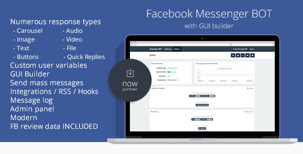Facebook Messenger BOT GUI Builder