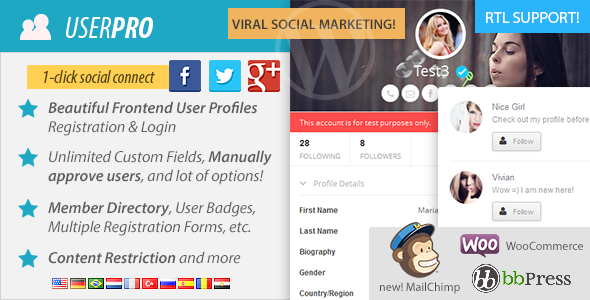 UserPro v3.7.1 - User Profiles with Social Login