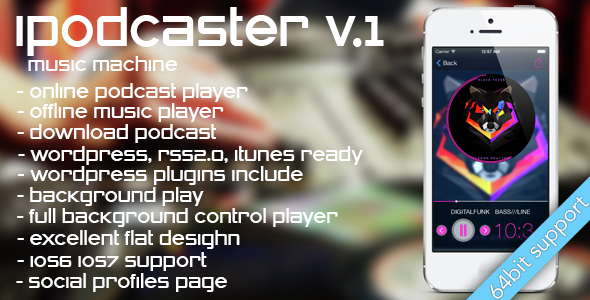 iPodcaster - music machine for iPhone