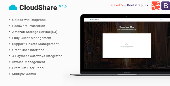 CloudShare v1.6 - Online File Sharing Application
