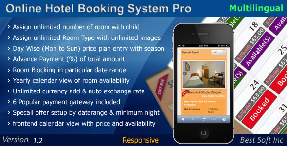 Online Hotel Booking System Pro v1.2