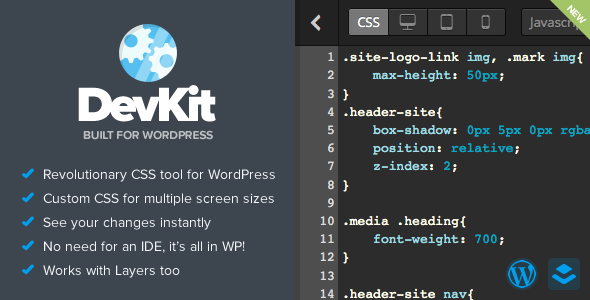 DevKit v1.4 - Developer Tools for WordPress